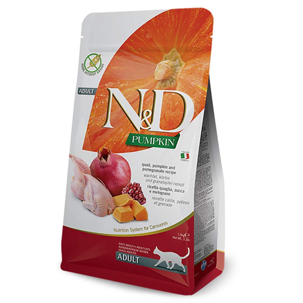 N&D croquetas, textura crujiente, ideal para uso diario en gatos