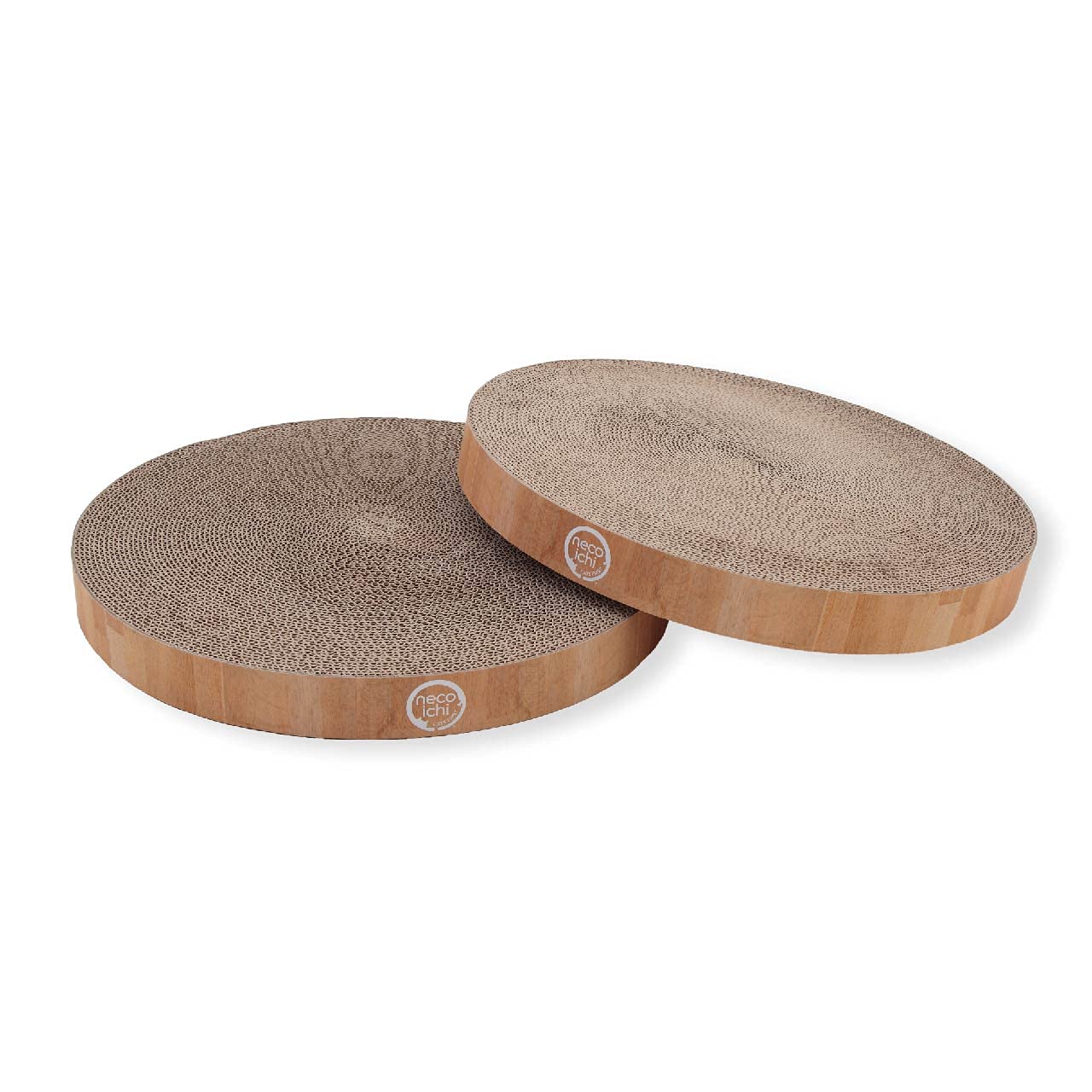 Necoichi cuenco rascador para gatos de interiores facilita rascar y descansar con estilo.