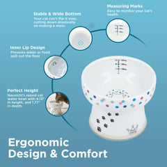 Necoichi tazón ceramico sin plomo y cadmio, opción segura.