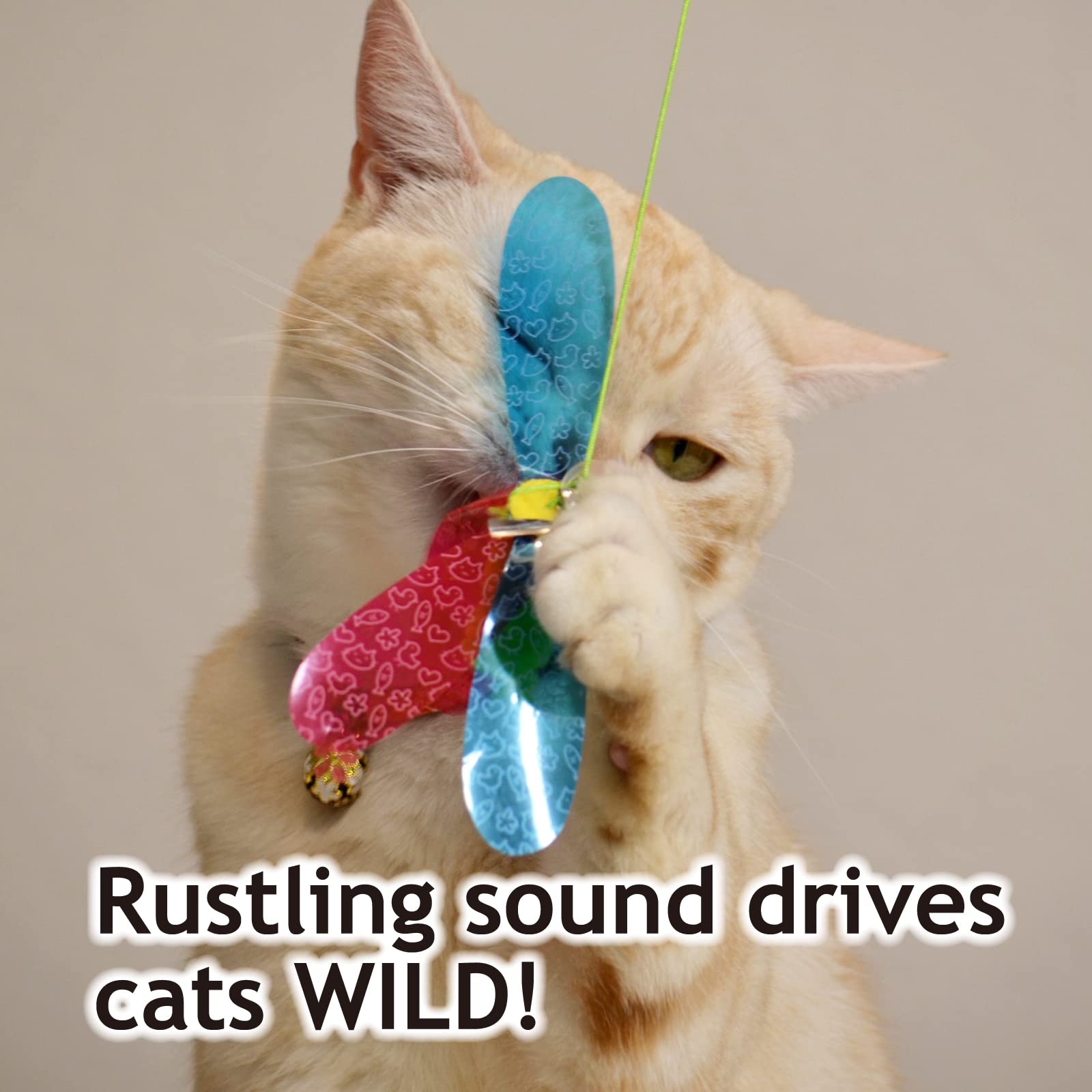 NECOICHI Crinkly Critters: alas brillantes para estimular la caza durante el juego