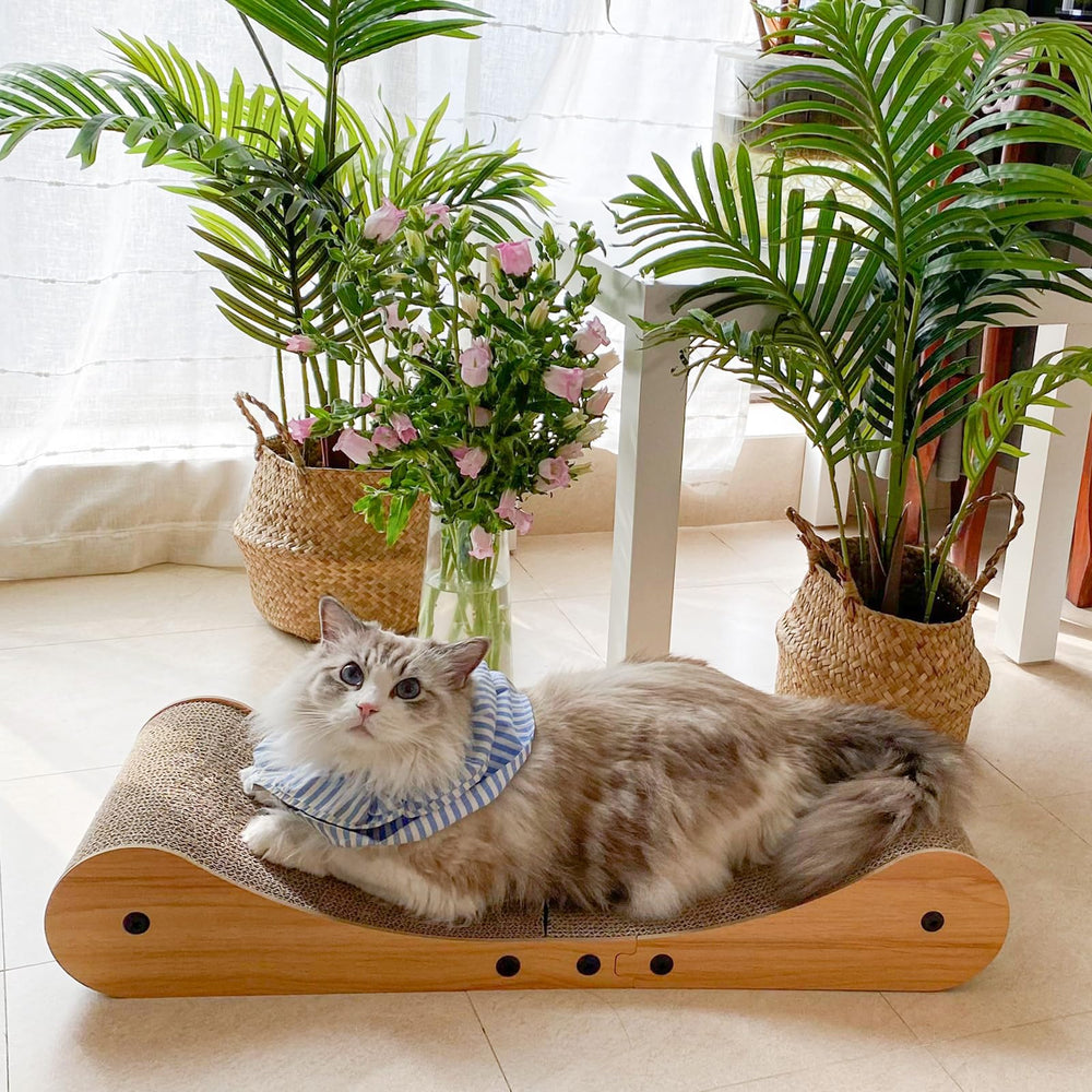 Nekosan protege muebles al canalizar el rascado del gato