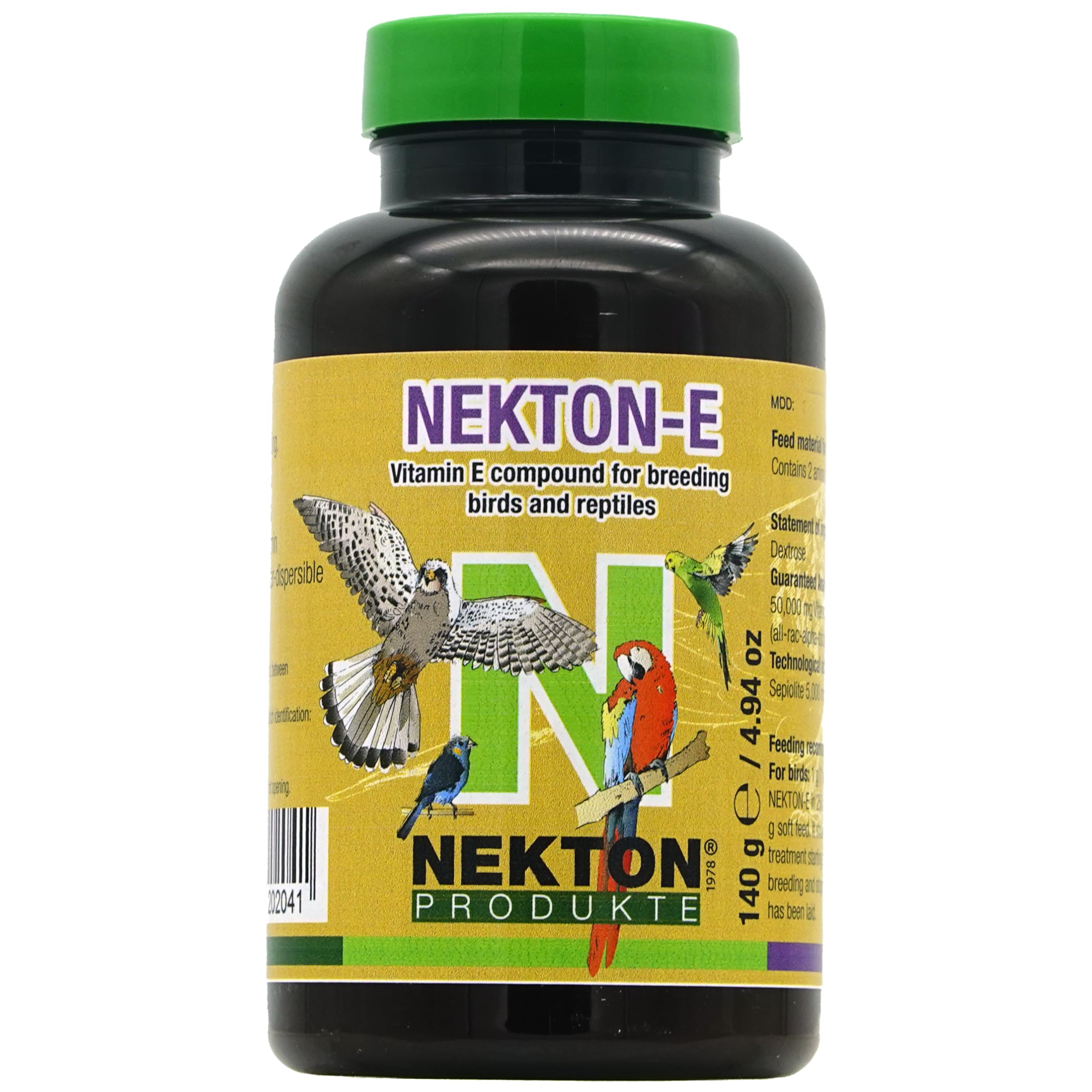 Nekton-E: botella de suplemento para aves, apoyo a la salud general