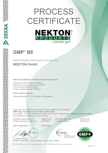 Nekton Gecko Crestado cierre seguro, conservación de nutrientes hasta la alimentación.
