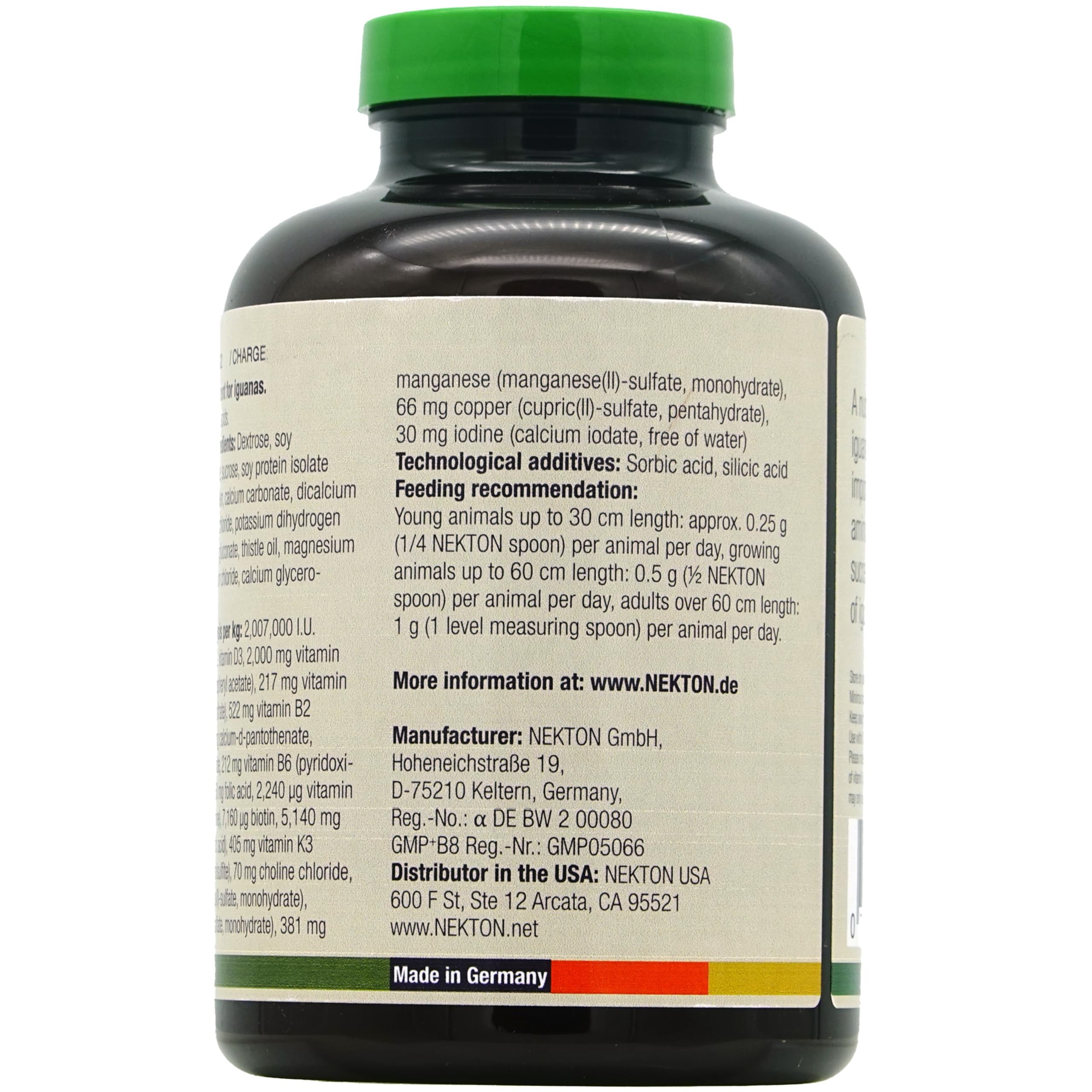 Nekton Iguana Vitaminas: dispensador práctico para dosis precisas