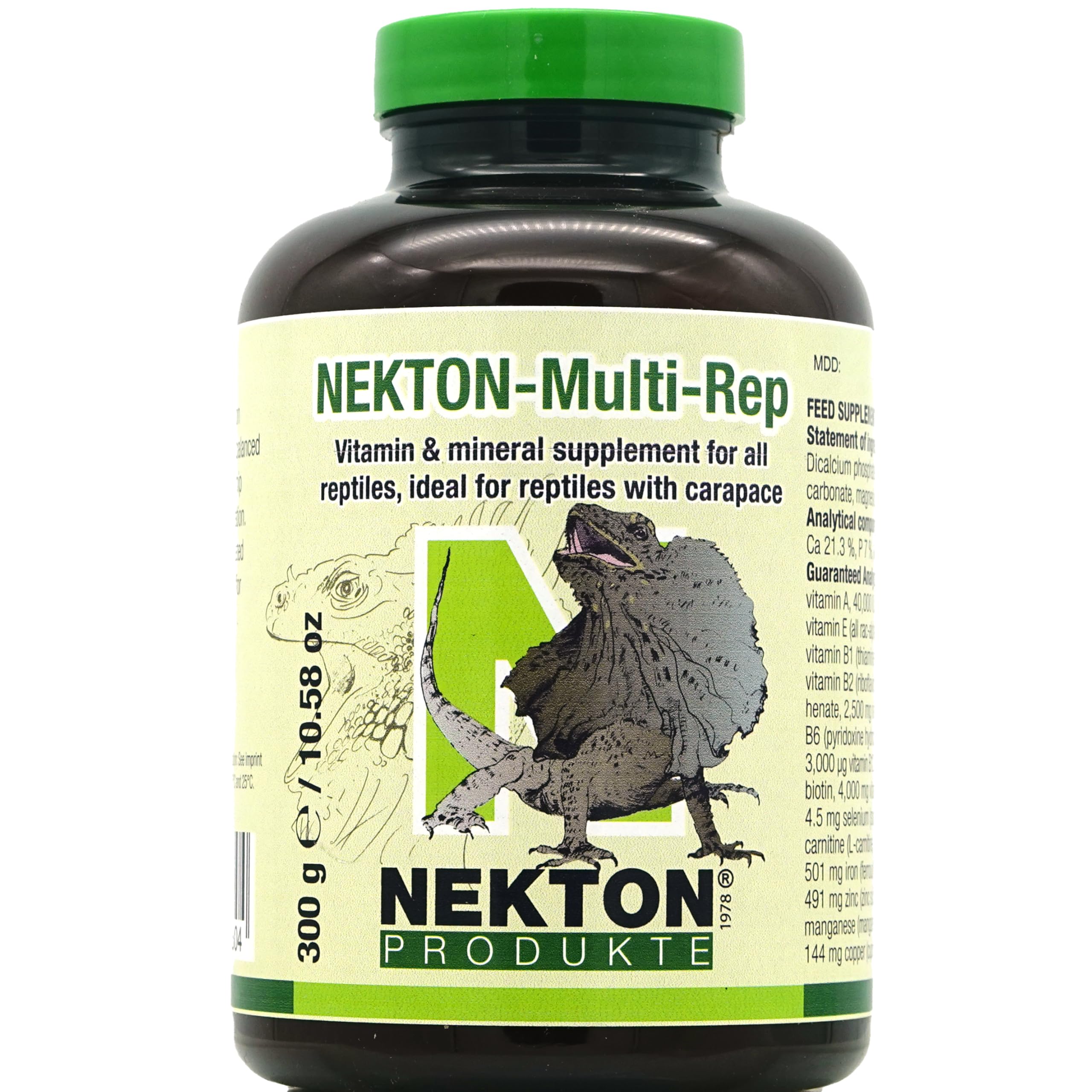 Nekton Multi-Rep frasco-300g: suplemento equilibrado para reptiles, ideal para la dieta diaria.