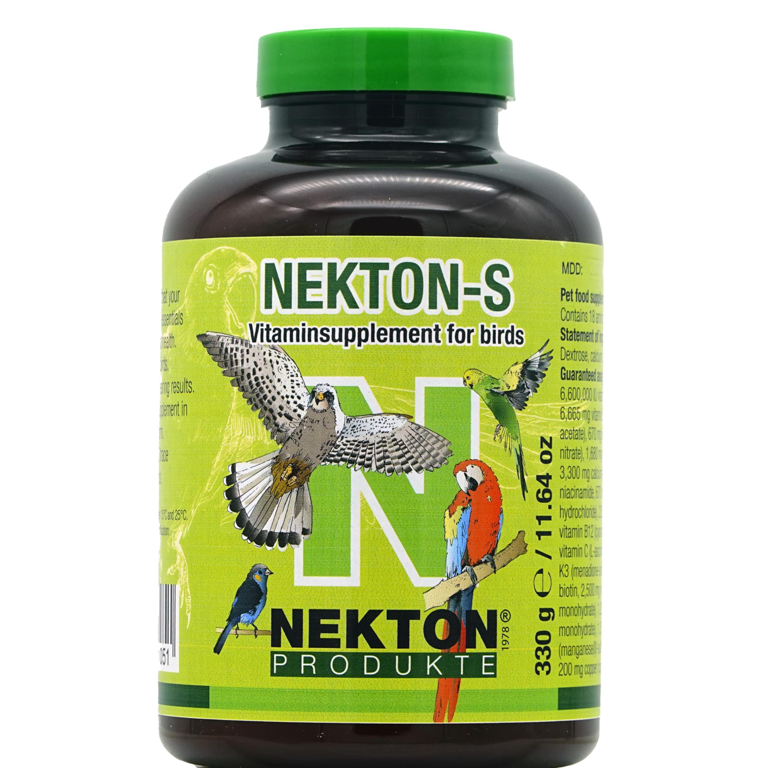 Nekton Multivitamínico para Aves: botella mostrada para nutrición diaria