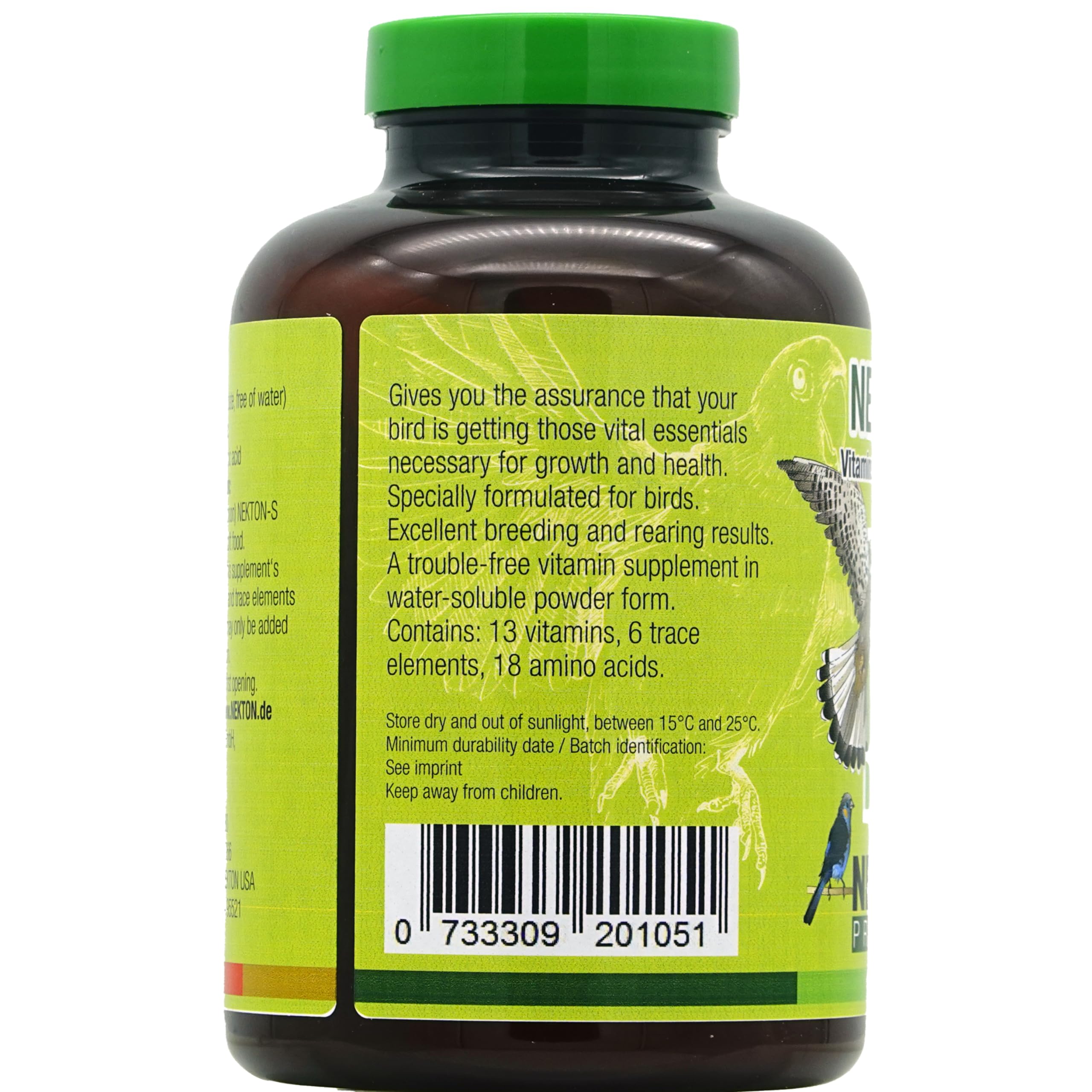 Nekton Multivitamínico para Aves: presentación lista para enriquecer la dieta