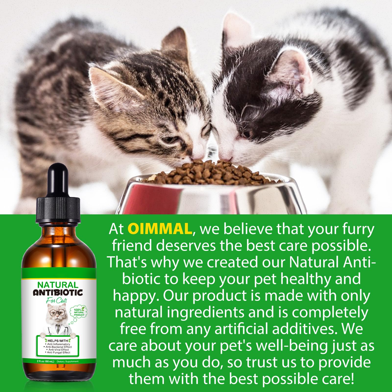 NenMaoKeNu: Ingredientes herbales, mezcla natural para apoyo inmunitario de gatos.