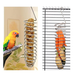 Alimentador colgante NentMent para aves, seguro y práctico en jaulas
