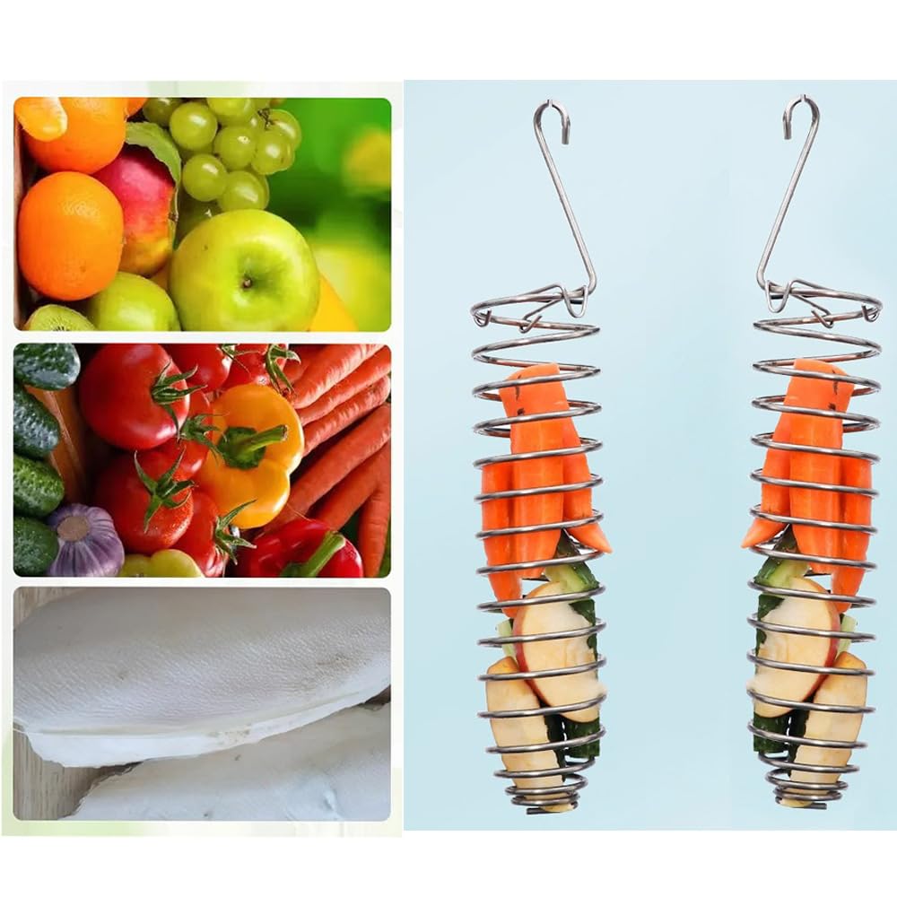 Portador de alimentos NentMent, apto para frutas, verduras y premios para aves