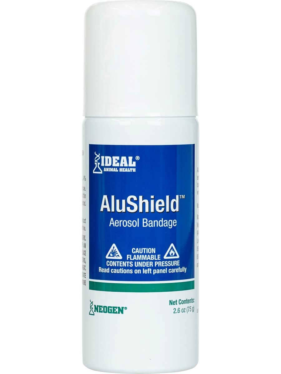 Neogen Ideal AluShield, banda aerosol para heridas, protege sin irritar la piel.