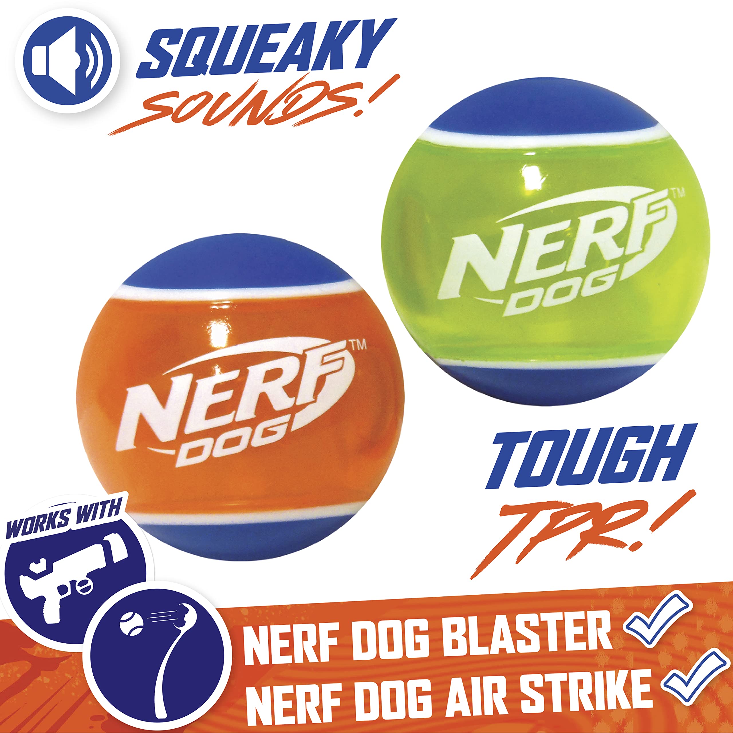 Nerf Dog bola resistente al agua y duradera para todo clima.