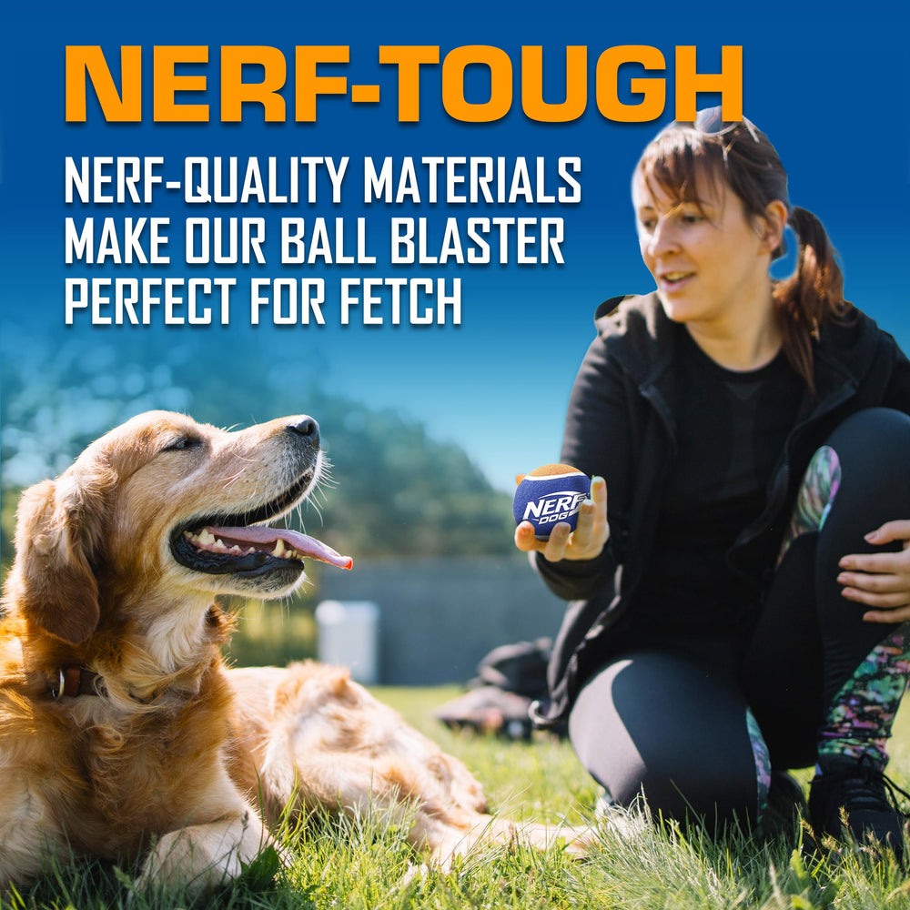 Nerf Dog lanzamiento a 50 pies, distancia ajustable para exteriores
