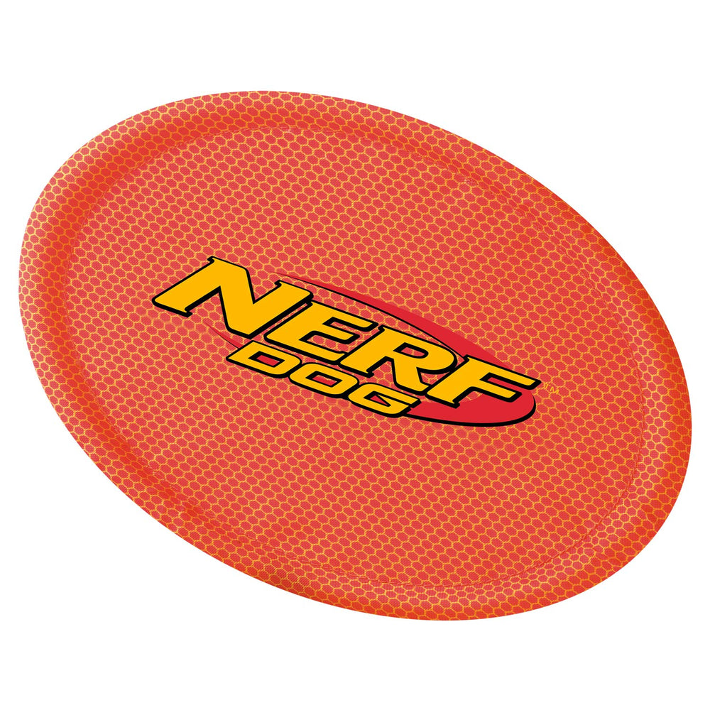 Nerf Dog Nylon Flyer de 9 pulgadas, tamaño ideal para lanzamiento