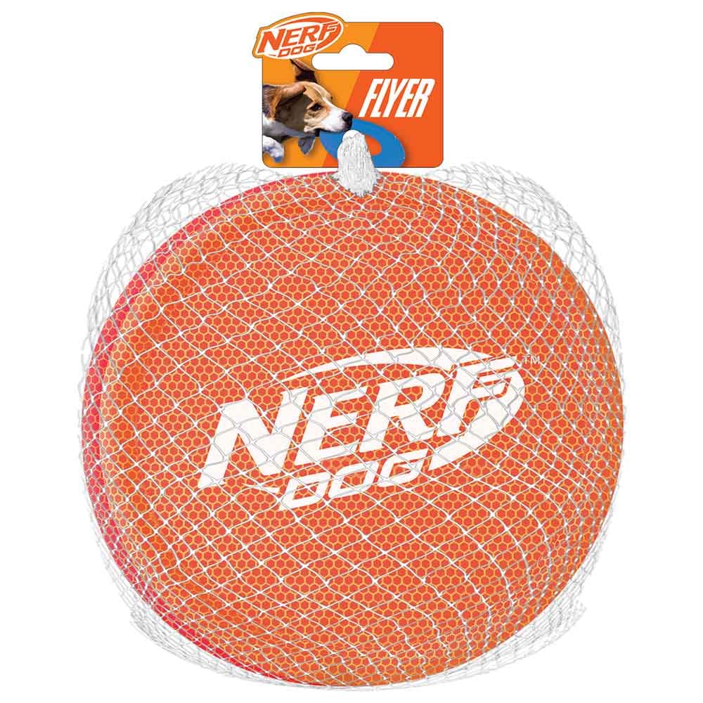 Nerf Dog Nylon Flyer naranja, ideal para juegos al aire libre