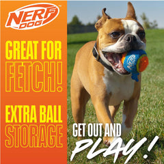 Nerf Dog Tennis Ball Blaster carga manos libres para recoger sin ensuciar