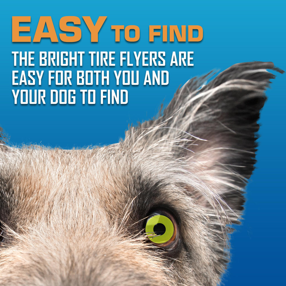 Nerf Dog Tire Flyer para perros medianos y grandes, disco duradero