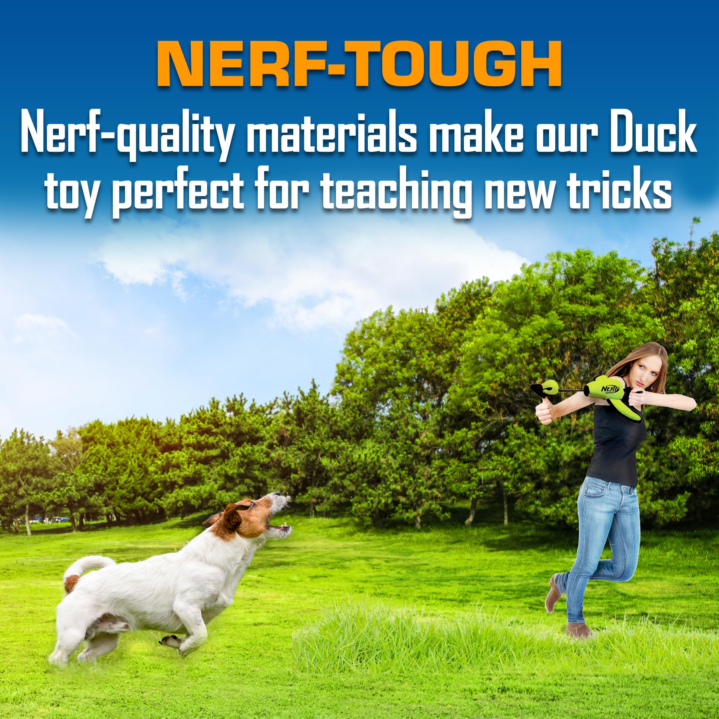 Nerf Dog Trackshot Cobertura Poliuretano Resistente: soporta dientes y mordiscos.