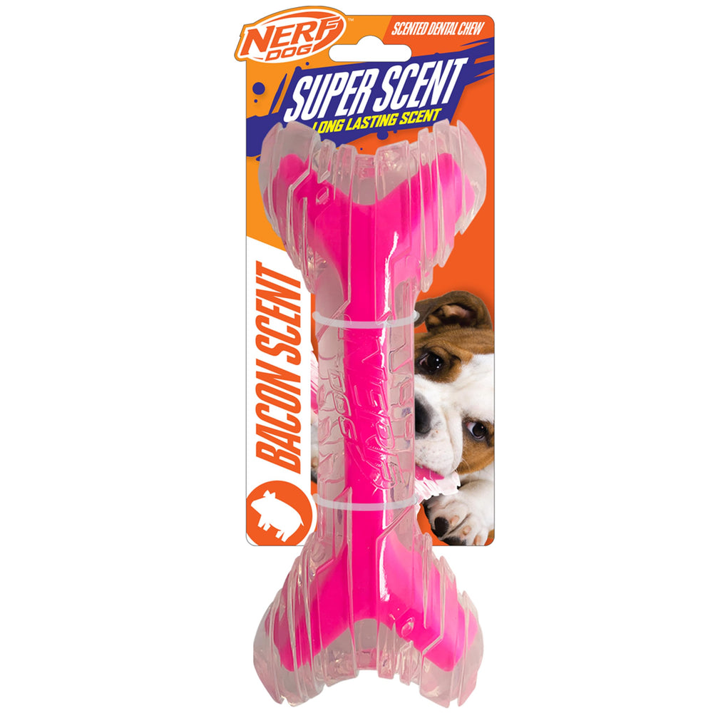 Nerf hueso de 9 pulgadas con olor a tocino para masticar duradero