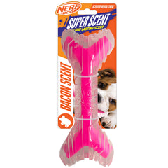 Nerf hueso de 9 pulgadas con olor a tocino para masticar duradero