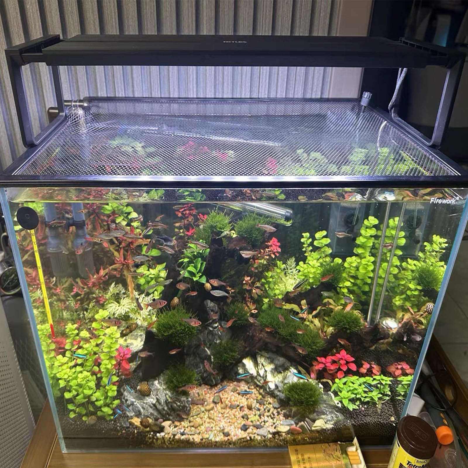 NestBasics malla cubierta para acuario 1,5 m x 0,75 m ajuste versátil