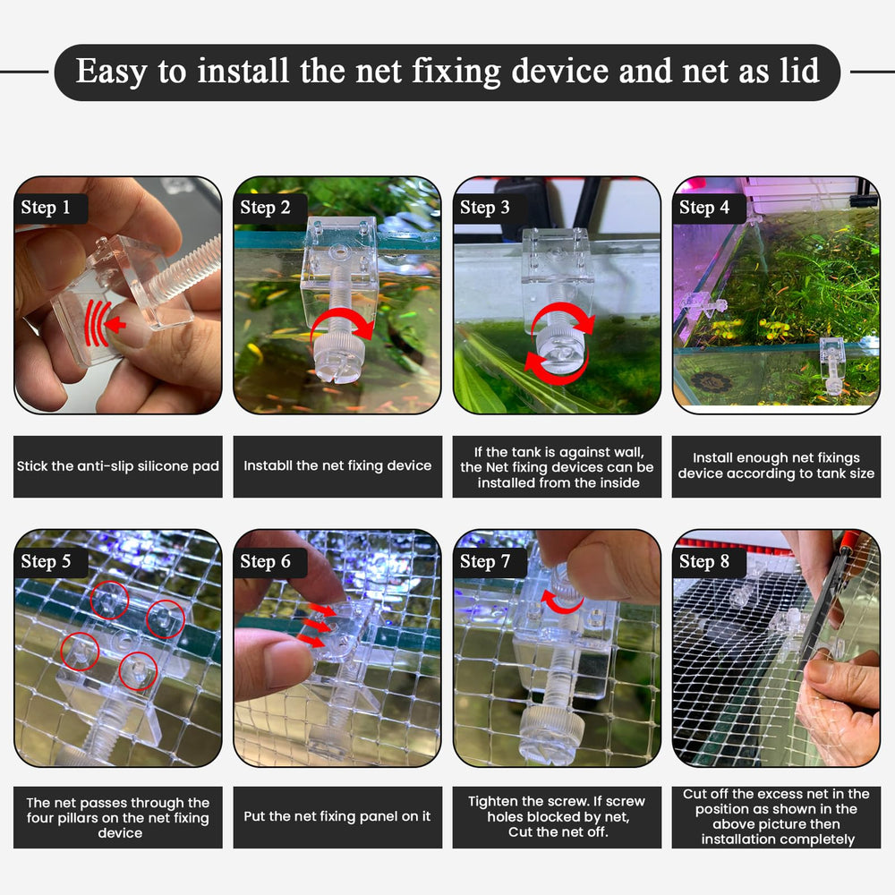 Malla NestBasics de 2,15x1,73 pies con buena transmisión de luz.