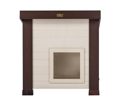 New Age Pet Albany, entrada de doble puerta con vinilo protector.