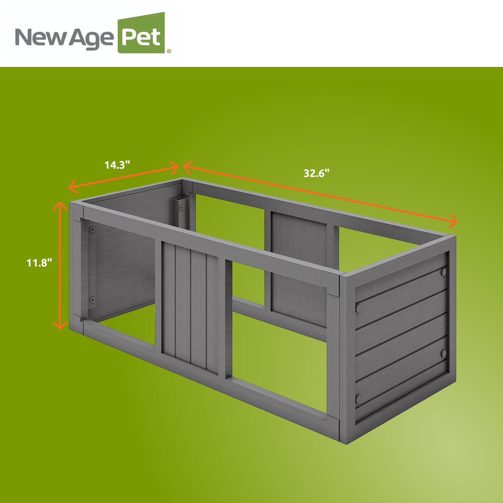 New Age Pet ECOFLEX Mojave Stacker, garantía de 10 años para mayor tranquilidad.