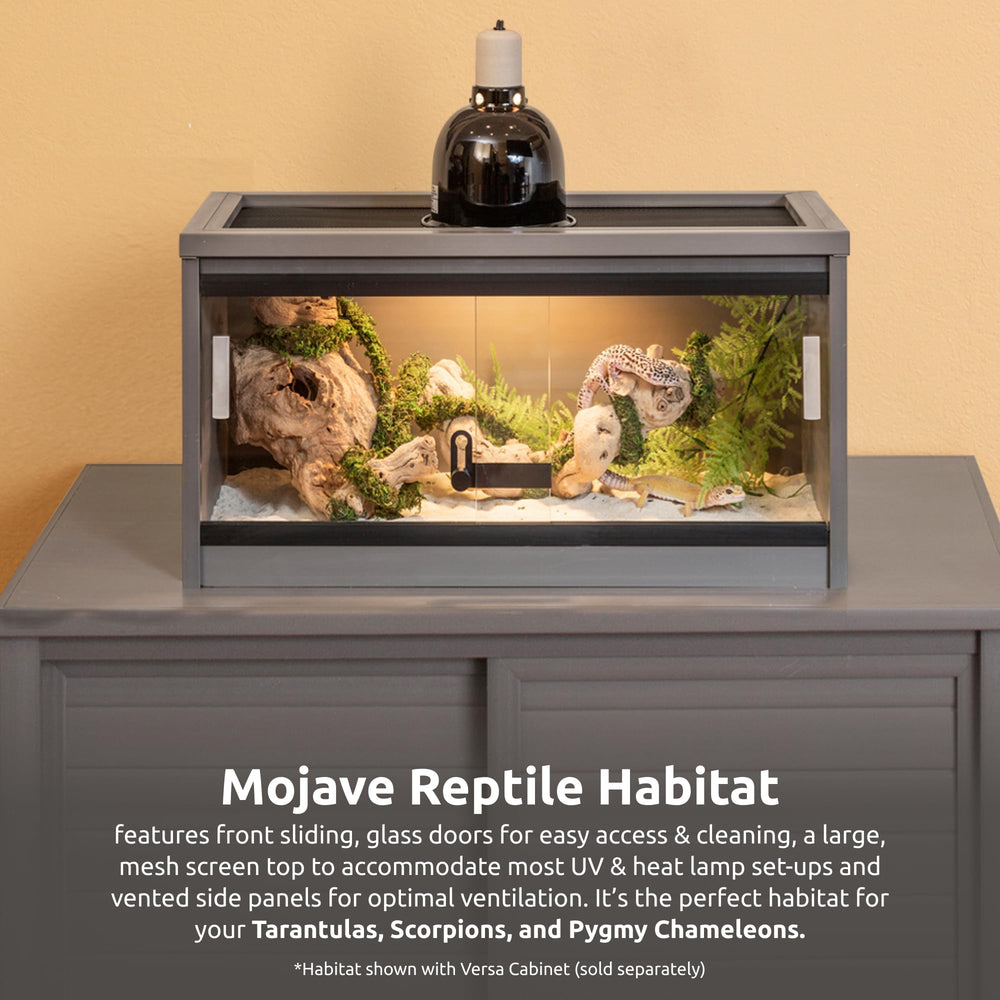 Mojave para reptiles de New Age Pet con acceso frontal para alimentar.