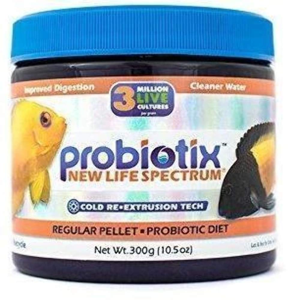 New Life Spectrum Probiotix Medio 300g empaque frontal, nutrición estable para peces
