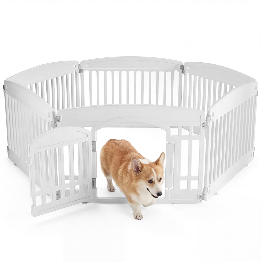 NEWBULIG cerco para perros de 6 paneles, 24 pulgadas, ideal para cachorros.