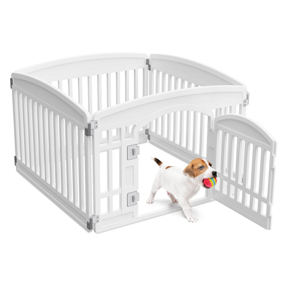 Jaula NEWBULIG para perros 24in con 4 paneles, ideal para juego seguro en interiores