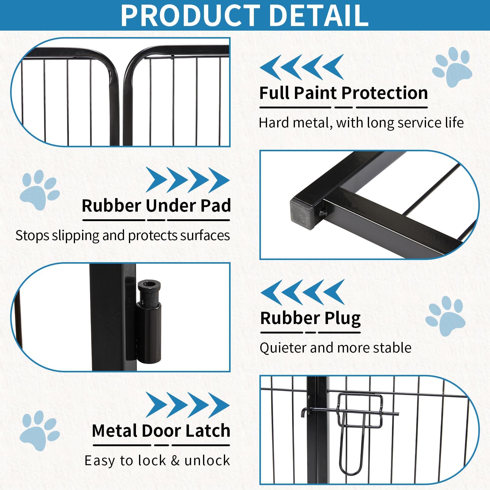 NEWBULIG paneles de metal resistentes, montaje rápido, perfecto para camping y jardín.