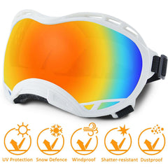 Gafas NICERINC PET con correa ajustable para un ajuste seguro.