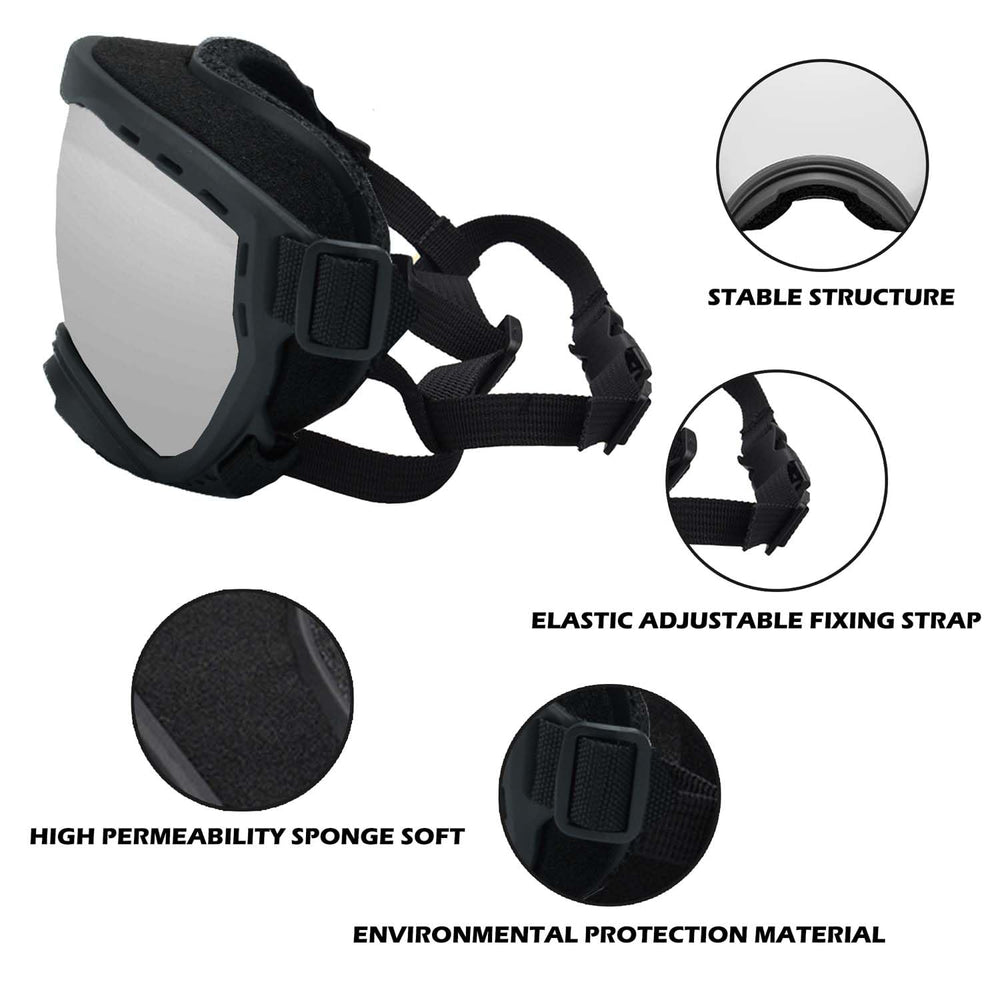 Materiales PC y TPU en gafas NICERINC PET para perros resistentes y ligeras