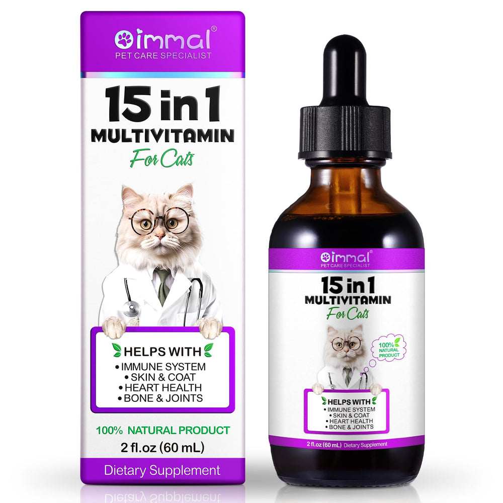 NIFEISHI gotas multivitamínicas para gatos, botella, posible apoyo inmunitario diario.