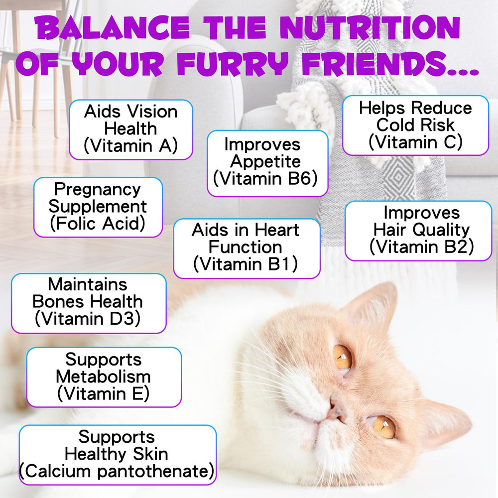 NIFEISHI gotas multivitaminas para gatos, inmunidad potencial para días activos.