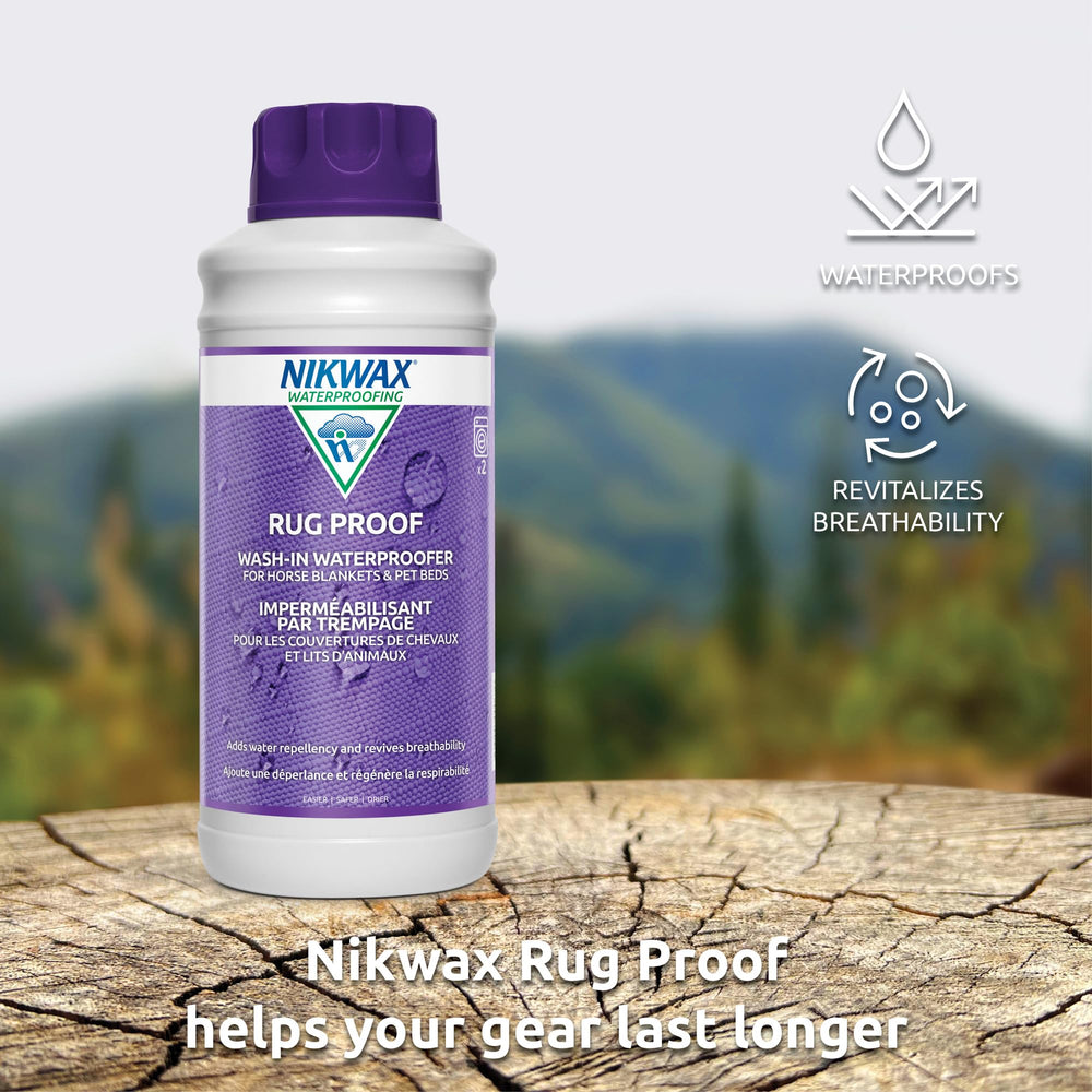 Nikwax Rug Proof manta de caballo tras tratamiento mejora repelencia al agua