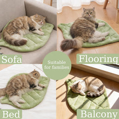 Nimorio Alfombra Gato con aislante aluminio mantiene calor estable.