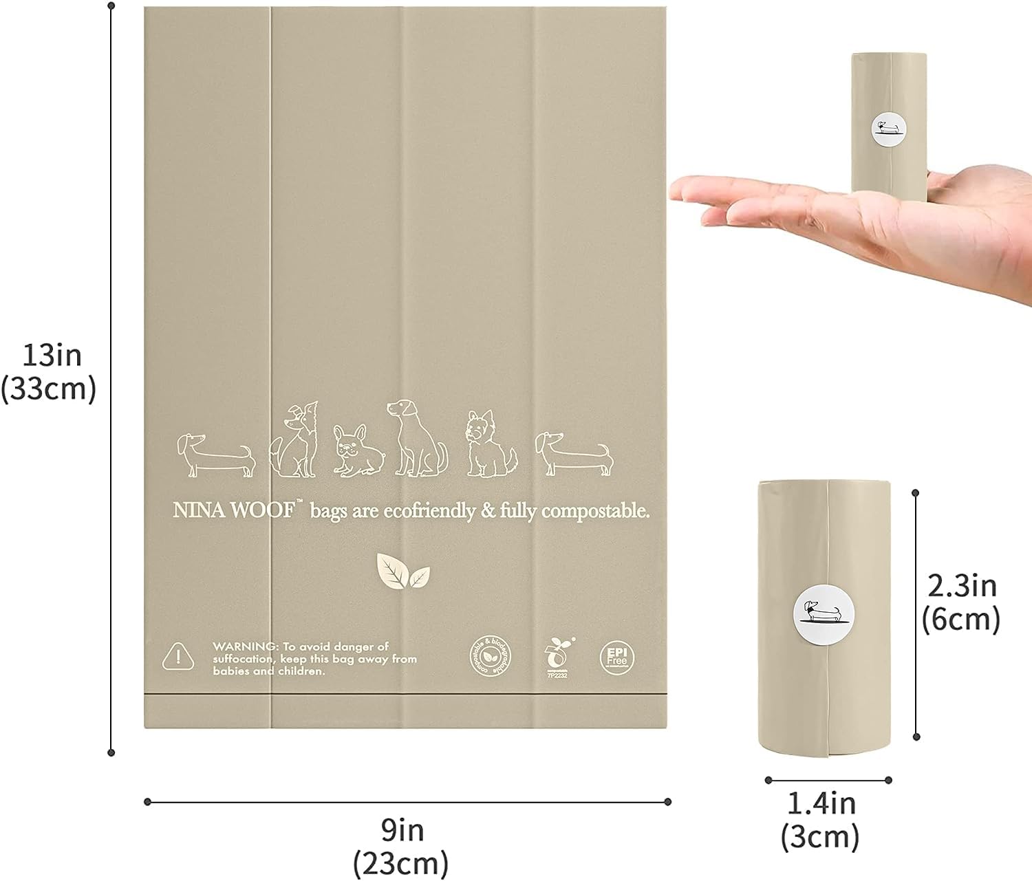 Nina Woof ouverture marquée facilitant l extraction sans accrocs
