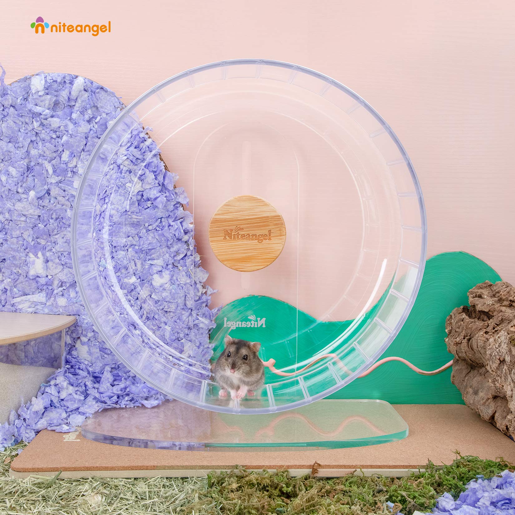 Niteangel ajuste de altura, rueda perfecta para hamster