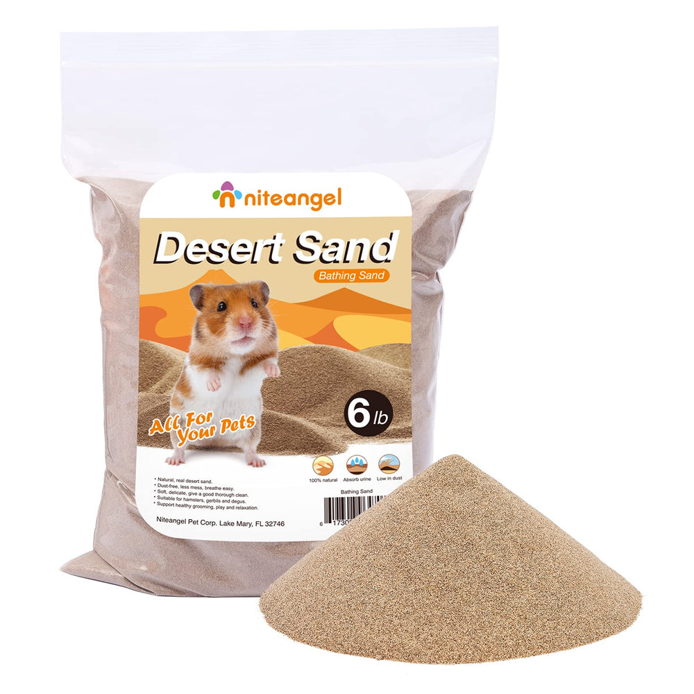 Niteangel arena desierto hamster: baño natural para higiene diaria.
