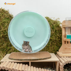 Base ajustable de Niteangel para la rueda, facilita la colocación en jaulas.