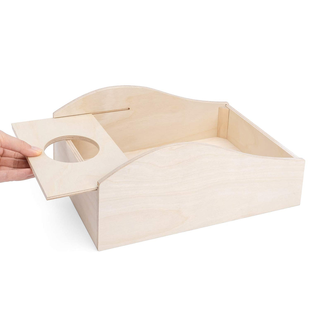 Niteangel caja de arena para hamster, área de baño separada para higiene.