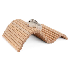 Niteangel escalera hamster puente de madera para trepar y explorar