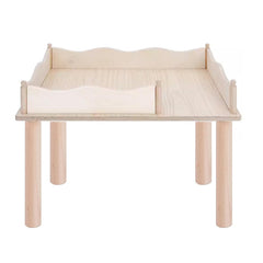 Niteangel plataforma de madera para hamster, espacio ampliado para jugar y descansar.