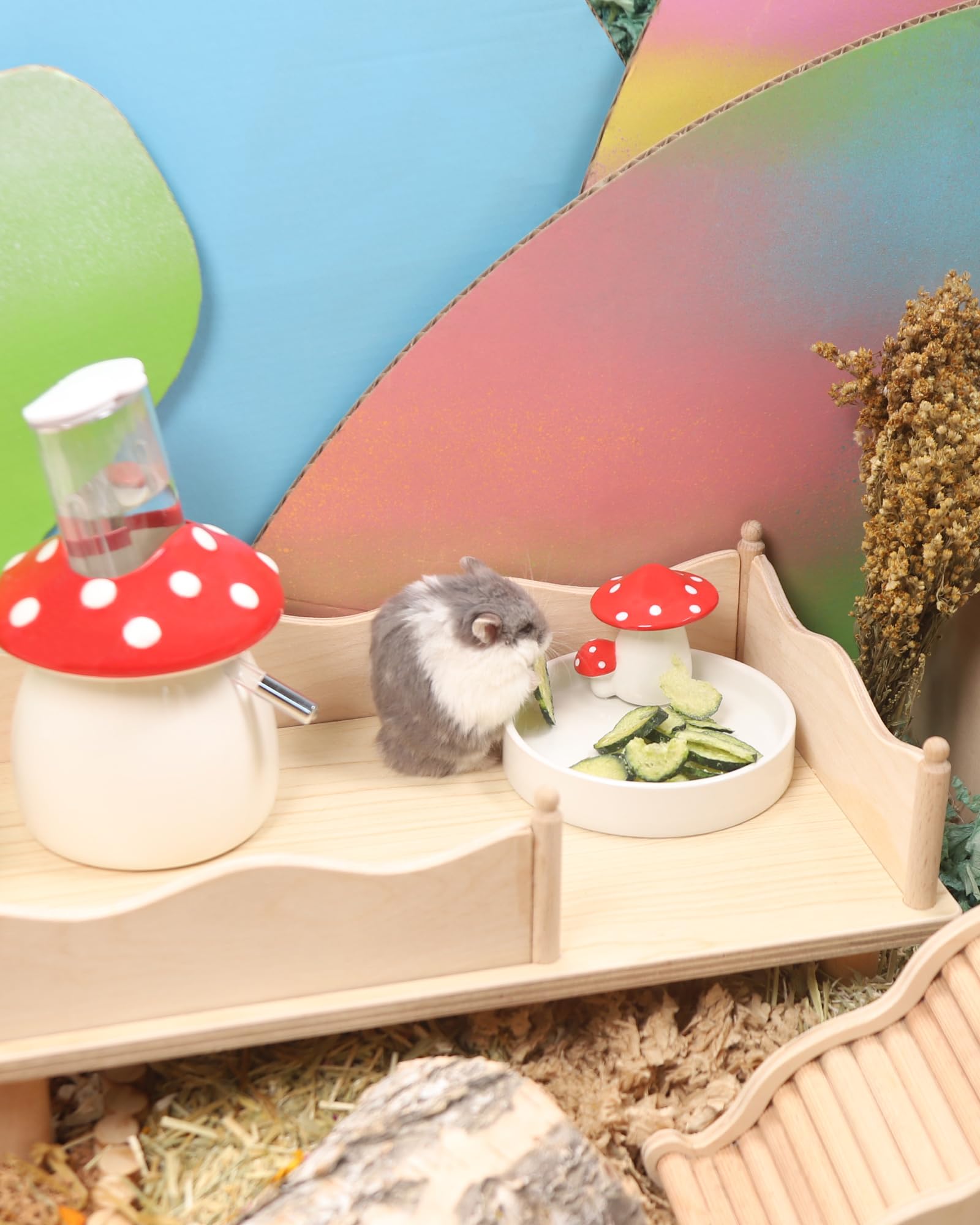 Niteangel Hamster Snack juguete en acción para enriquecimiento