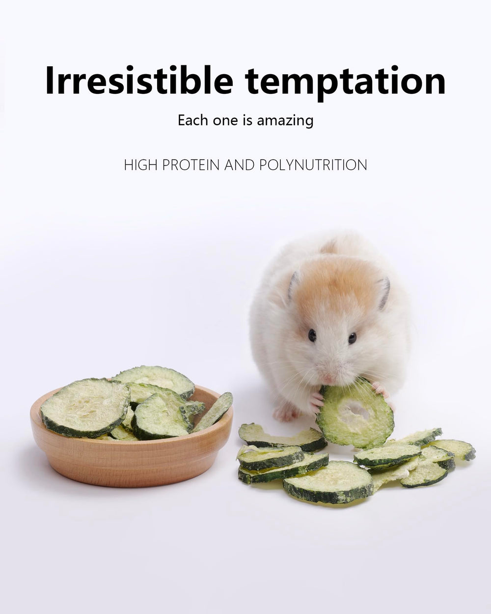 Niteangel Hamster Snack pepino liofilizado crujiente para snack