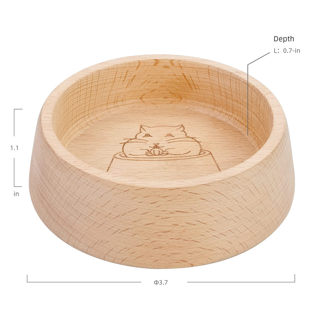 Madera de haya de alta calidad en el tazón para hámster