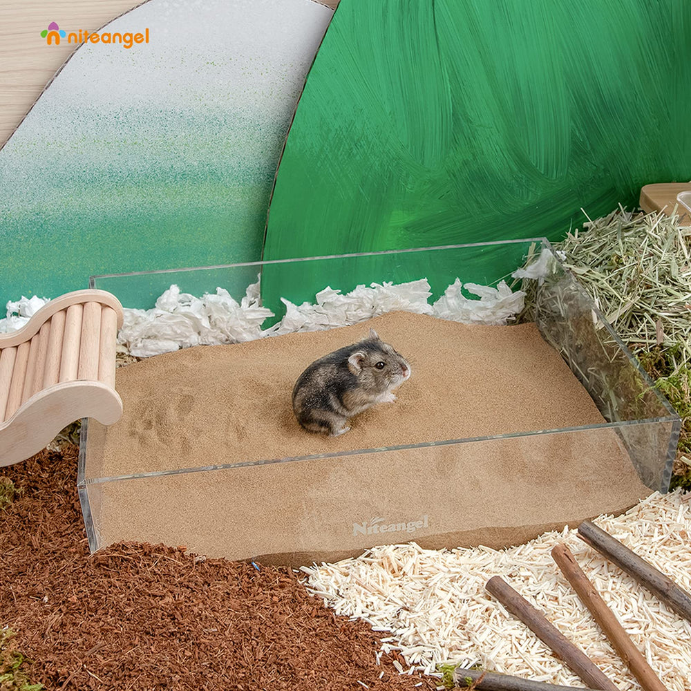 Niteangel terrario decorado con arena desértica para mascotas